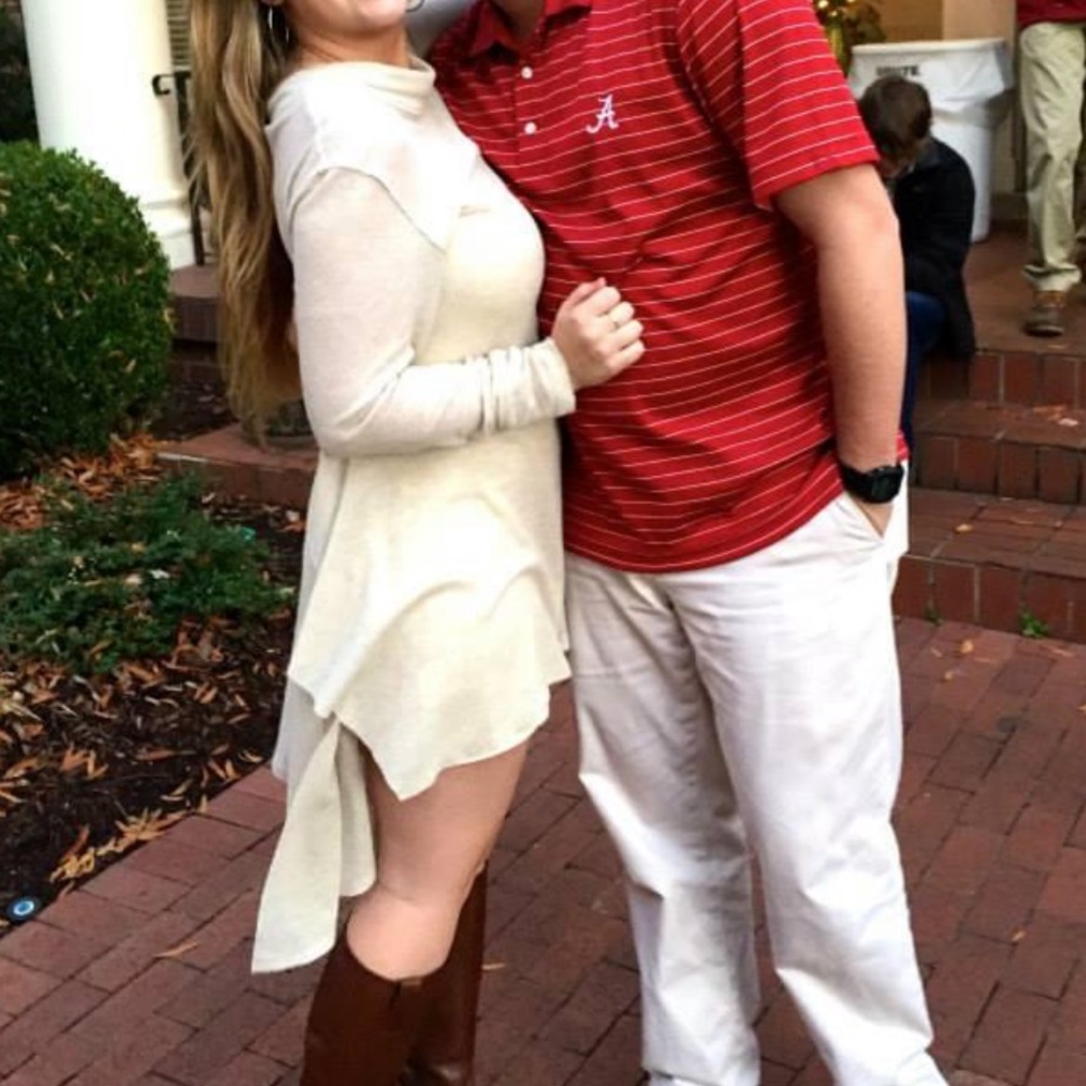 High-Low Waffle Dress